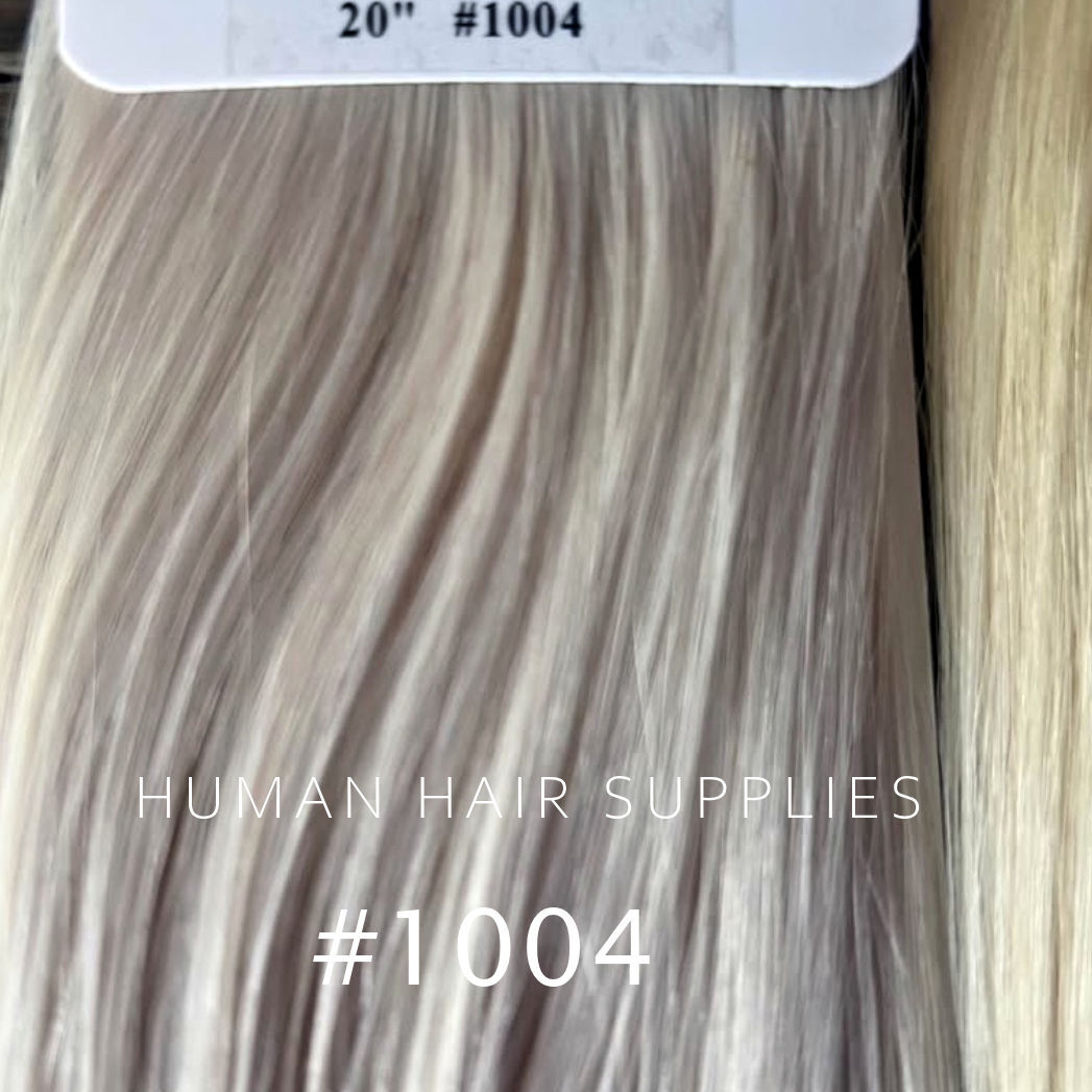 Genius Weft Hair Extensions #1004 Light Ash Blonde