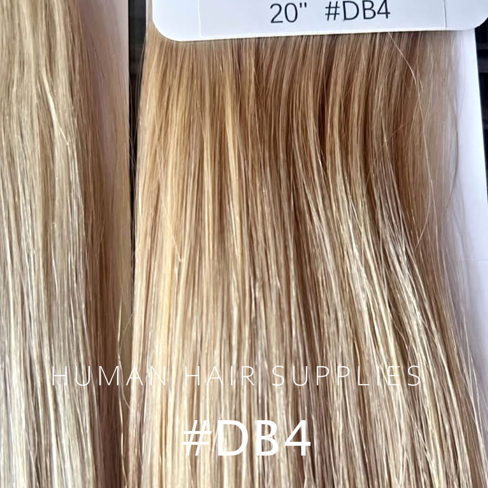 Genius Weft Hair Extensions #DB4 Medium Honey Blonde