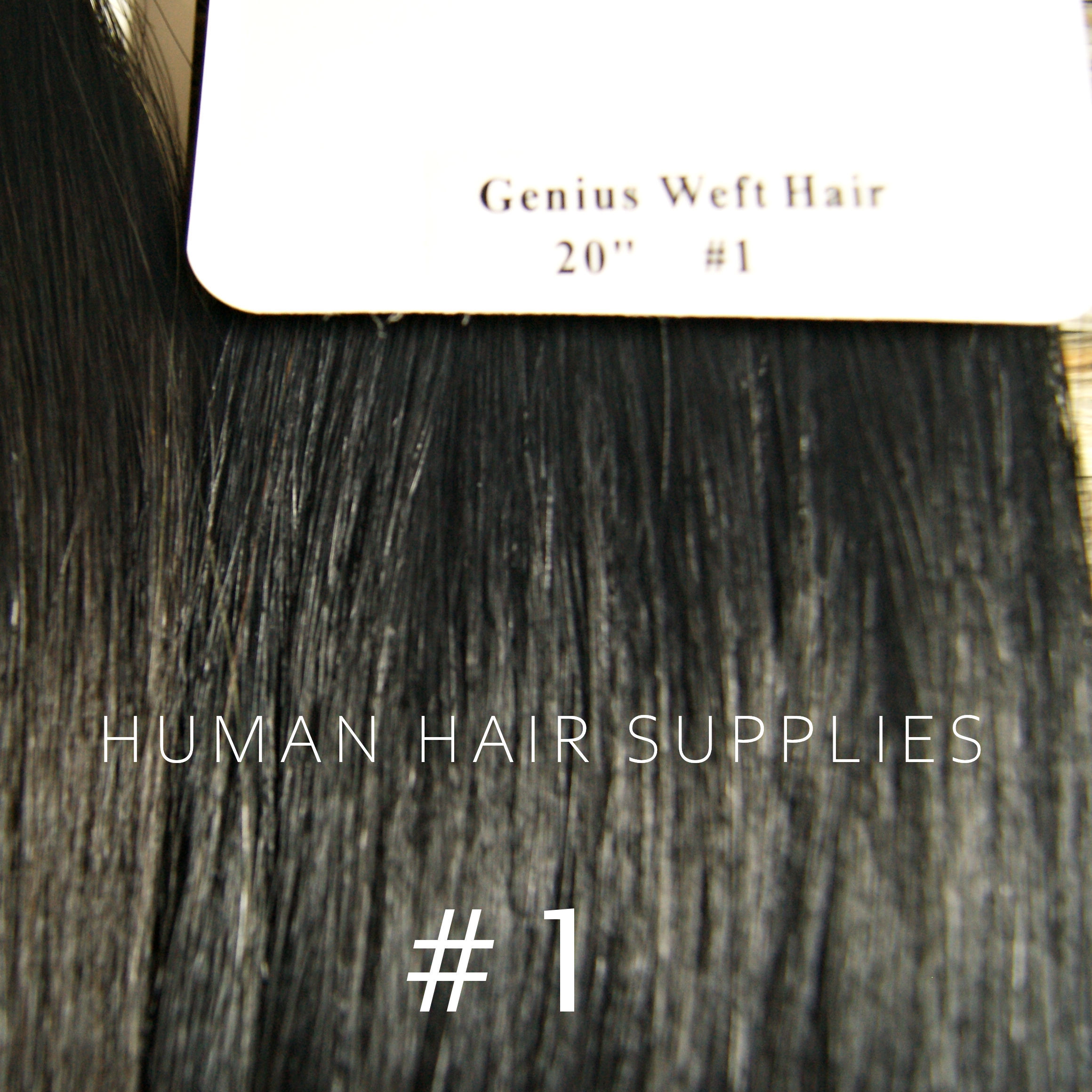 Genius Weft Hair Extensions #1 Black
