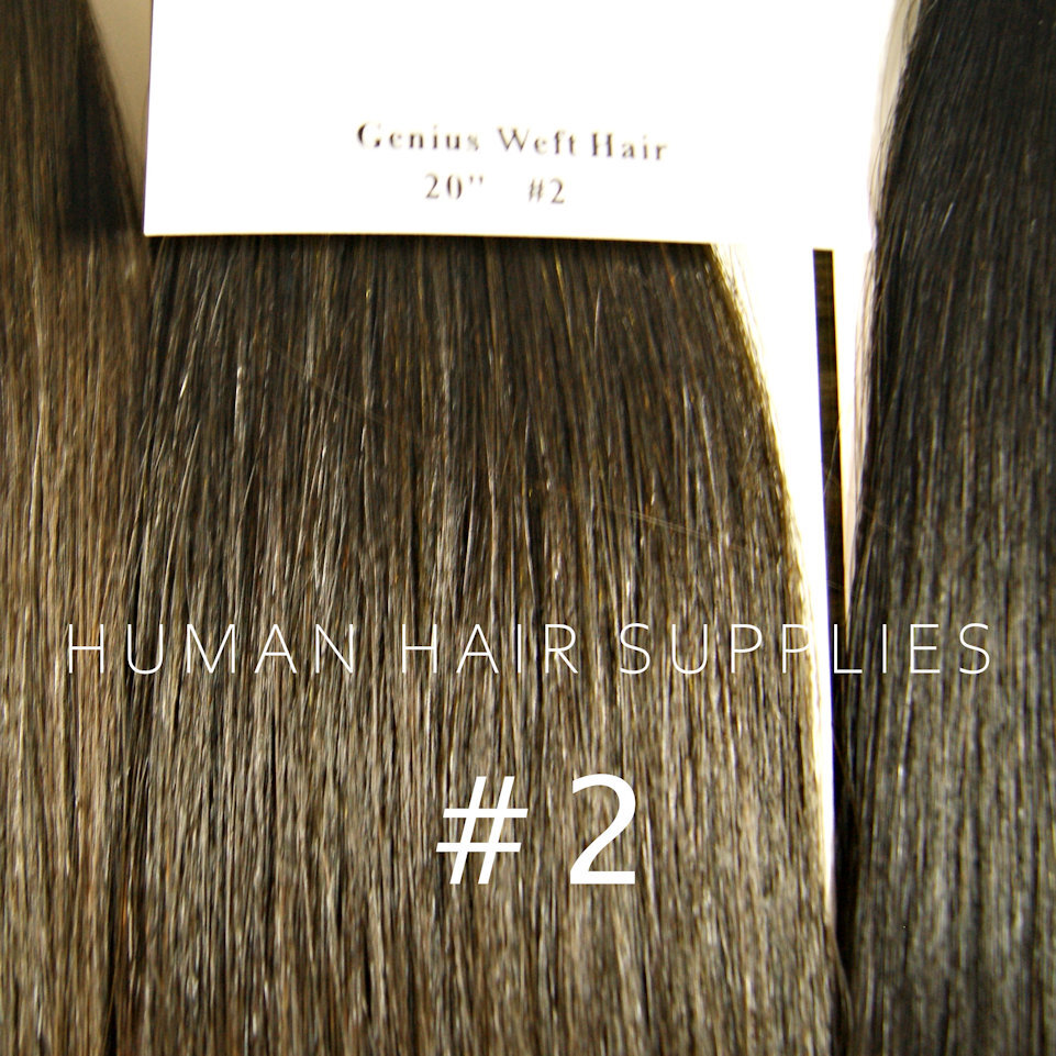 Genius Weft Hair Extensions #2 Dark Brown