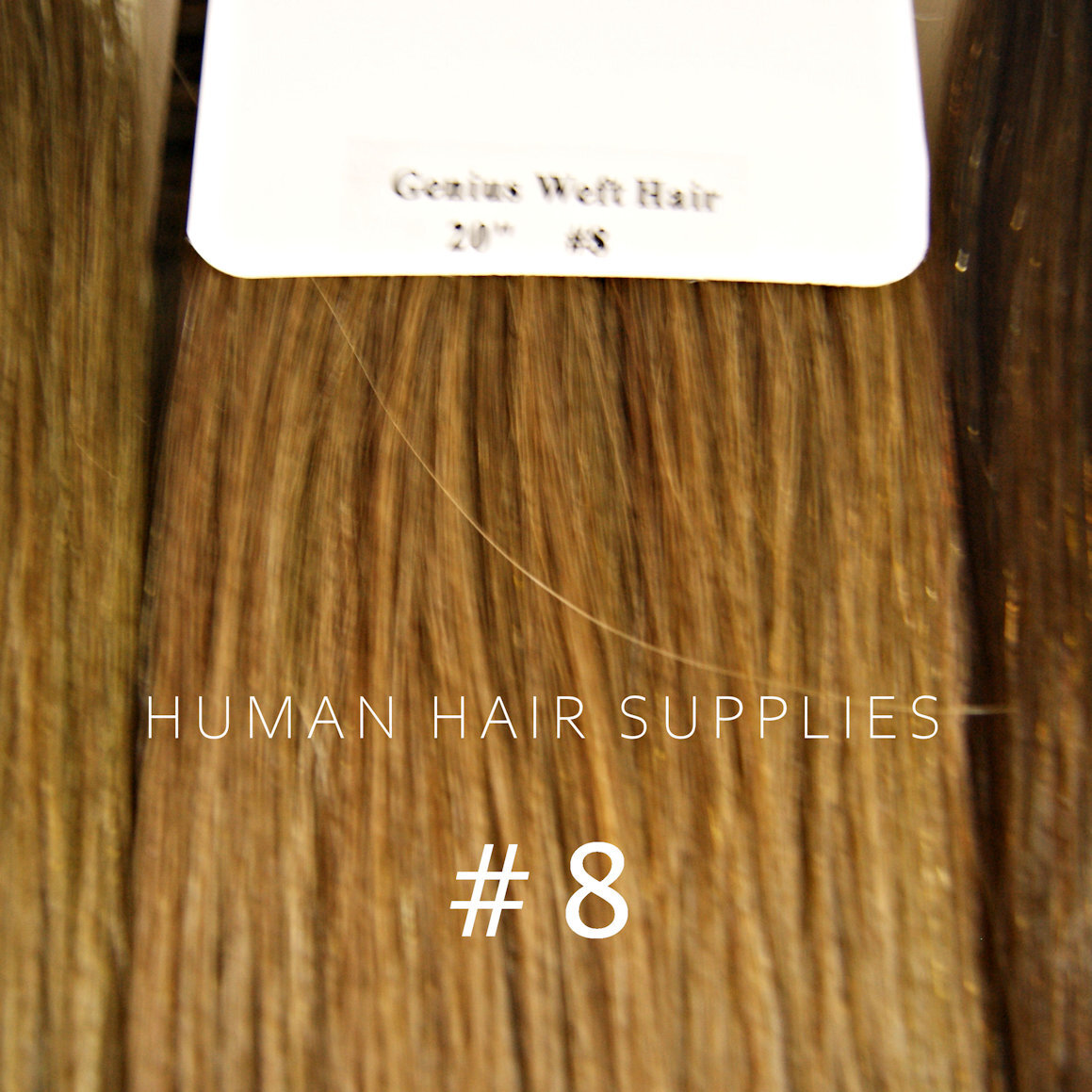 Genius Weft Hair Extensions #8 Dark Blonde