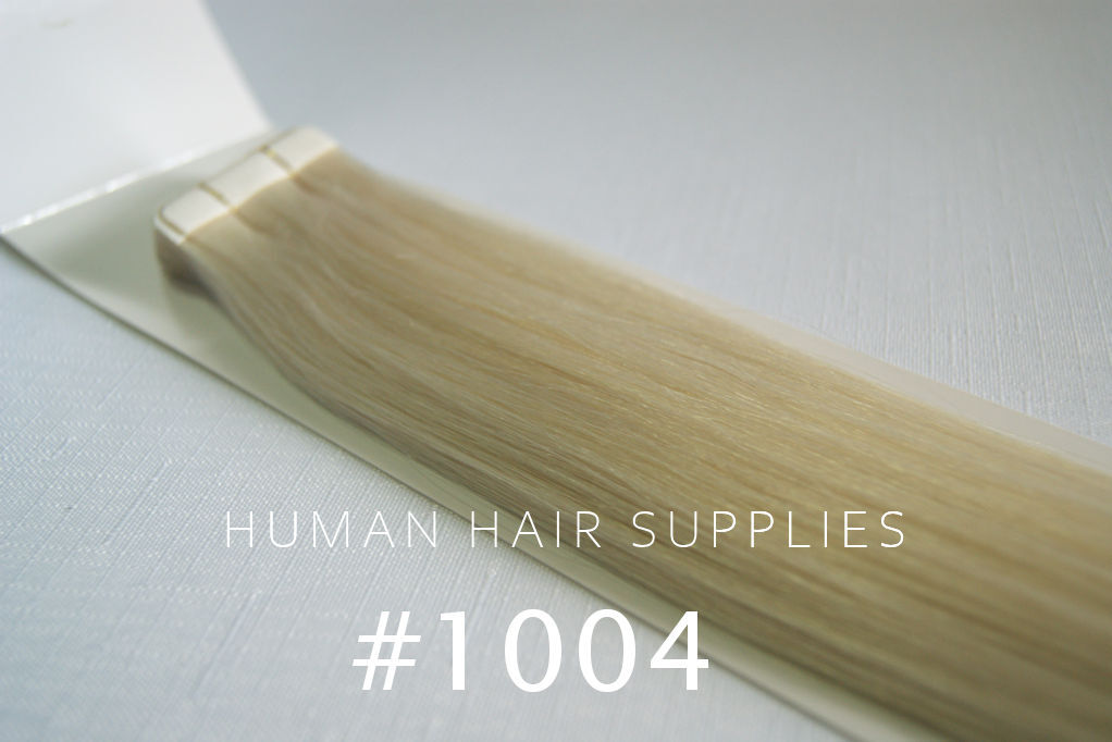 Tape Hair Extensions #1004 Light Ash Blonde
