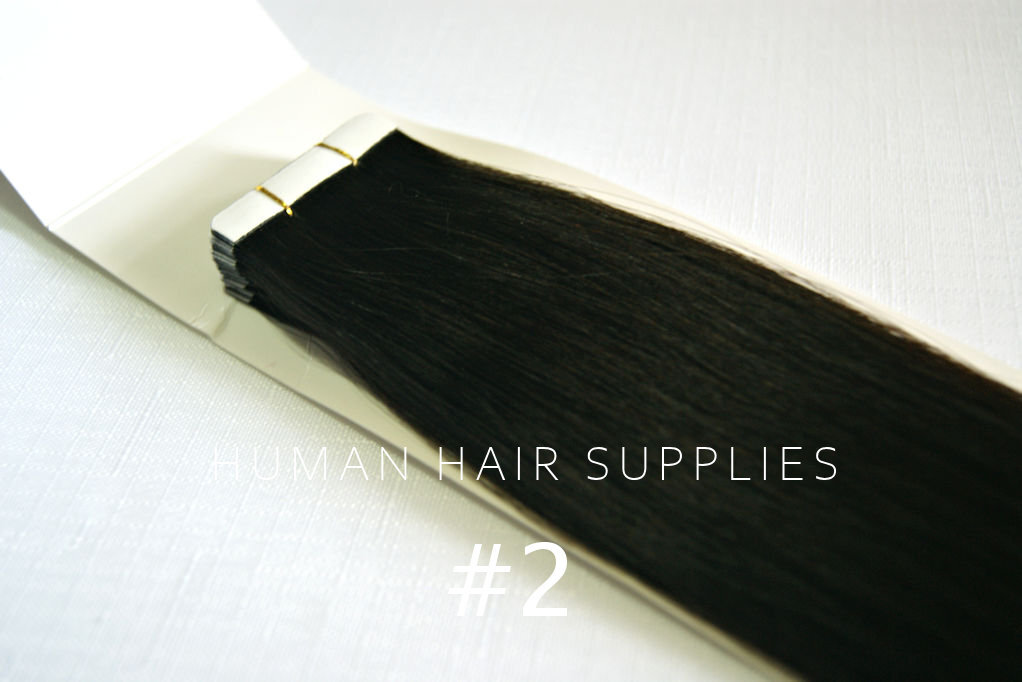 Tape Hair Extensions #2 Dark Brown