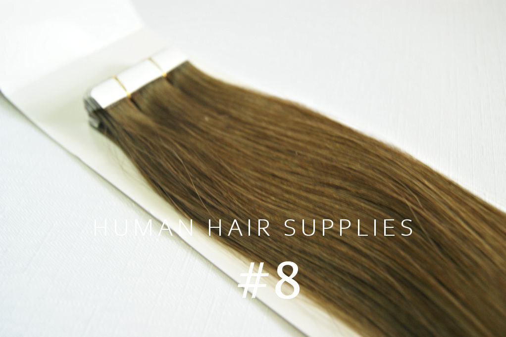Tape Hair Extensions #8 Darkest Blonde